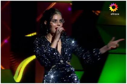 Ailén inauguró la competencia con Somebody To Love de Queen y obtuvo 92 votos y el pico de mayor audiencia: 17 puntos de rating (Foto: Captura de video)
