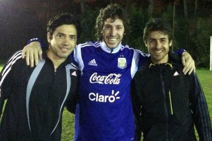 Aimar, días atrás, con Menseguez