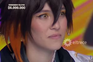 Aki Herrera tiene 20 años y el lunes estuvo en Los 8 escalones de los 3 millones (Foto: Captura de TV / eltrece)