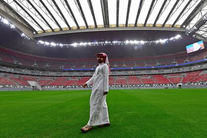 El estadio Al-Bayt, en Doha, la capital qatarí, uno de los recintos construidos para albergar la cita mundialista de 2022.