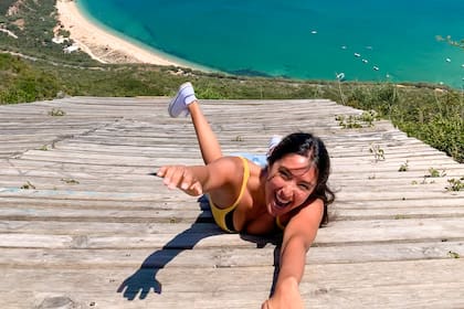 Evelin en Arrábida, Lisboa