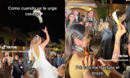 Al final, se quedó solo con el tallo de las flores (Foto: TikTok @fercervantes.beautystud0)