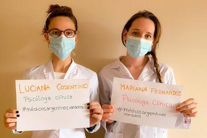 Al igual que Sofía, hay 120 argentinos en España que esperan volver al país para continuar sus trabajos sanitarios en la Argentina