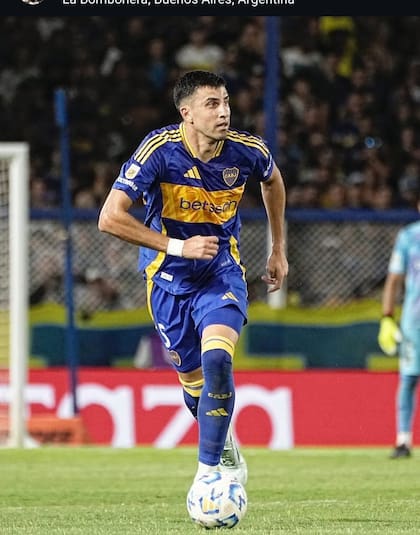 Al igual que Velasco, entro ayer en el minuto 65 del segundo tiempo, siendo su debut con la camiseta Xeneize.