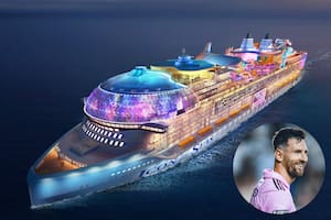 El crucero más grande del mundo: cómo es, cuándo partirá y cuál es su vínculo con Messi