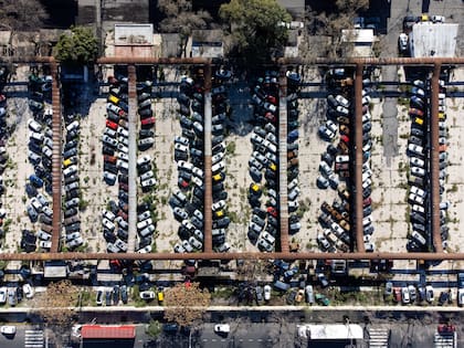 Al menos 3000 autos están depositados en los corrales y pasillos del ex Mercado de Hacienda de Liniers donde hace más de un año finalizó la actividad consignataria