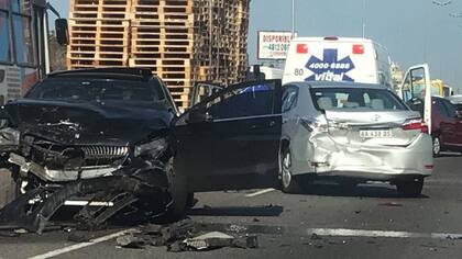 Al menos ocho heridos por una serie de choques múltiples en la Panamericana