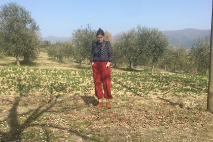 Al mes de su llegada, alquilaron una casa en Spoleto, un lugar entre colinas, lleno de olivos del que Rosario se enamoró a primera vista.