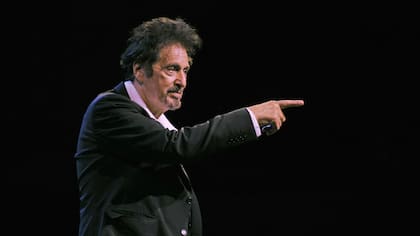 Al Pacino, anoche, en el Teatro Colón