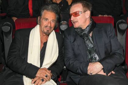Al Pacino y Bono, juntos