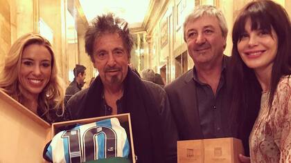 Al Pacino y su camiseta de Racing