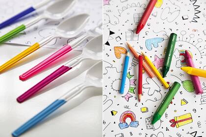 Si se tunean los cubiertos en casa, recordar que la pintura no tiene que llegar al sector que entra en contacto con la comida