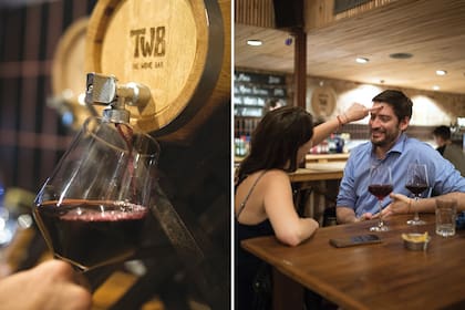 Al vino también le llegó al hora de ser tirado.