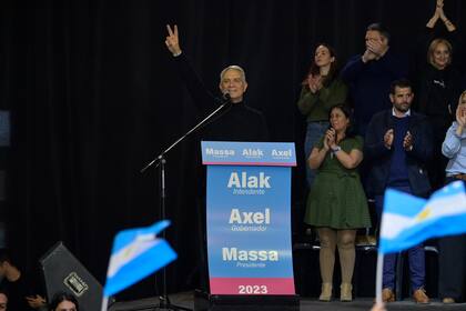 Alak, en un acto de campaña en La Plata, el año pasado