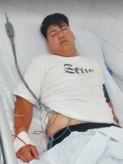 Alan Bordón internado en el Hospital de Pacheco