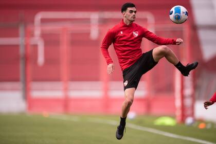 Alan Soñora, uno de los jugadores que deben renovar su contrato en Independiente