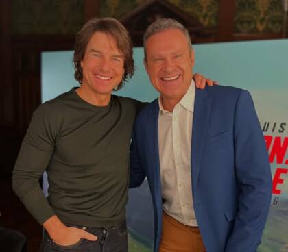 Alan Tacher entrevista a Tom Cruise por su película Misión Imposible (Instagram/@alantacher)