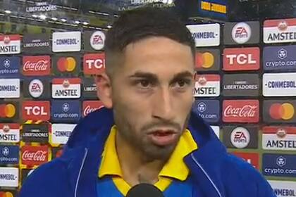 Alan Varela, tras el partido de Boca Juniors ante Deportivo Pereira.