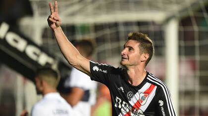 Alario y su costumbre: gritar goles en instancias decisivas para River