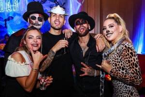 El "espeluznante" festejo de Halloween de Mauro Icardi, Wanda Nara y las estrellas del PSG