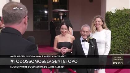 Alberdi, Chamy y Santibañez, en la alfombra roja de los Oscars