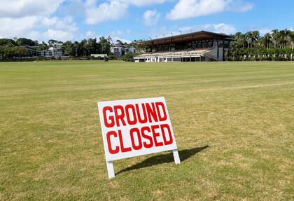 Albert Park, donde se juega rugby en Suva, cerrado a raíz del brote de coronavirus