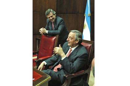 Junto al entonces presidente Néstor Kirchner