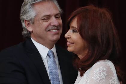 Alberto Fernádez junto a Cristina Kirchner