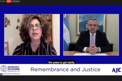 Alberto Fernández participó de reuniones virtuales con las entidades judías