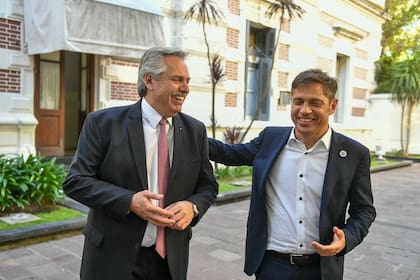 Alberto Fernández con Axel Kicillof