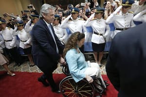 El gesto de Alberto Fernández con Gabriela Michetti antes de la asunción