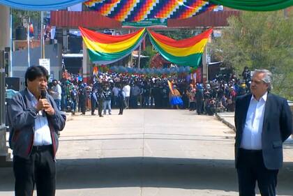 Alberto Fernández despidió a Evo Morales en La Quiaca