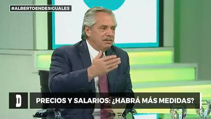 Alberto Fernández dio una entrevista a la TV Pública