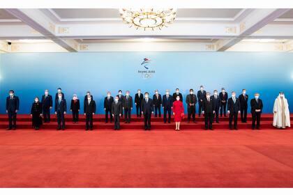 Alberto Fernández durante su gira por China