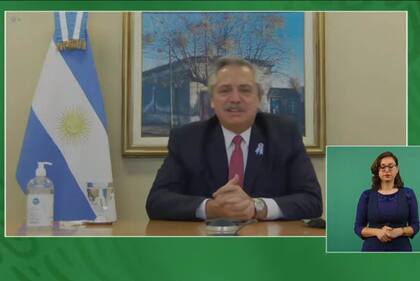 Alberto Fernández en diálogo con AMLO