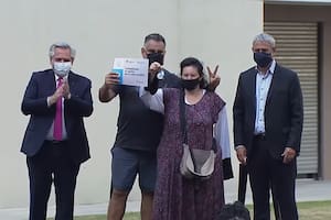 El video del día en que Alberto Fernández entregó el edificio que hoy sufrió el derrumbe