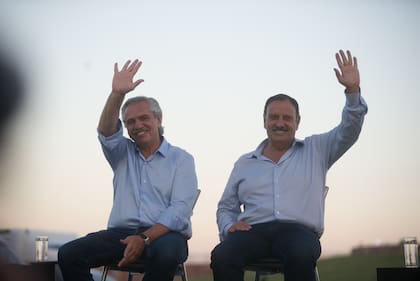 Alberto Fernández, en La Rioja, con el gobernador Ricardo Quintela