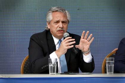 Alberto Fernández en Lomas de Zamora junto a Axel Kicillof y Martín Insaurralde