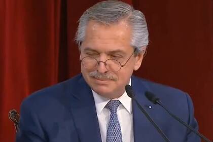 Alberto Fernández, en su discurso en el Congreso
