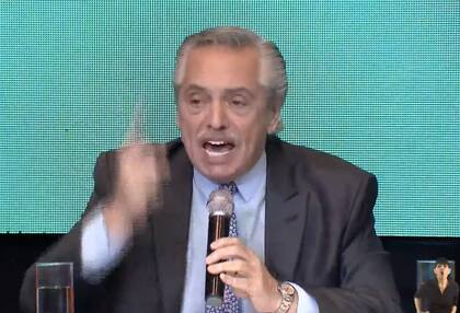 Alberto Fernández, hoy, en Chaco, en un acto con Capitanich