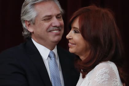 Alberto Fernández junto a Cristina Kirchner