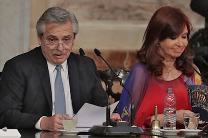 Alberto Fernández junto a Cristina Kirchner