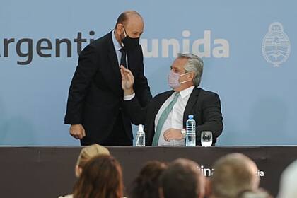 Alberto Fernández junto a Gildo Insfrán, la semana pasada
