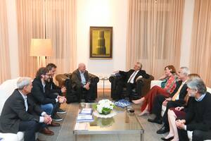 El Presidente recibió a Stiglitz y a miembros de la Cepal