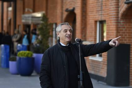 Alberto Fernández luego de la votación de las Paso 2023.