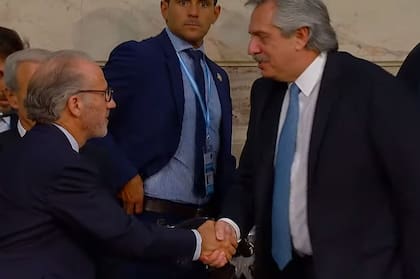 Carlos Rosenkrantz y Alberto Fernández, el día de la asunción del presidente de la Nación