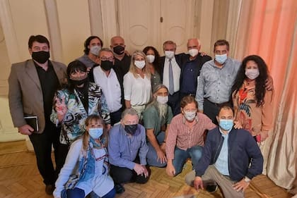 Alberto Fernández recibió la semana pasada a la comisión directiva de la CTA Autónoma