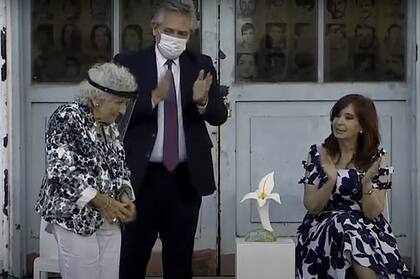 Alberto Fernández y Cristina Kirchner comparten escenario en la exESMA