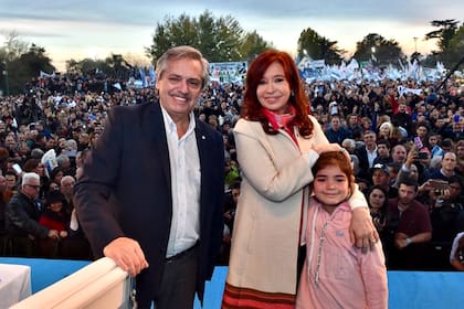 Alberto Fernández y Cristina Kirchner en Merlo