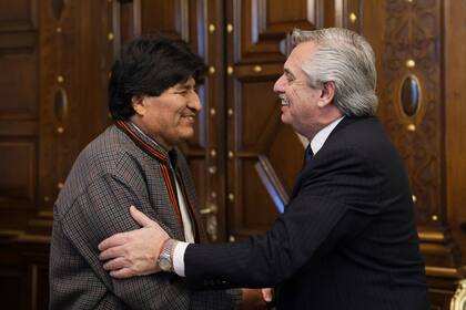 Alberto Fernández y Evo Morales
